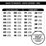 DATE COVERS 'DECEMBER' - NEW FONTS & COLOR OPTIONS - NEW RELEASE