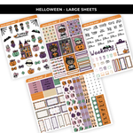 HELLOWEEN MOXIE CHICKS (HAND DRAWN) LARGE STICKER SHEETS - NEW RELEASE