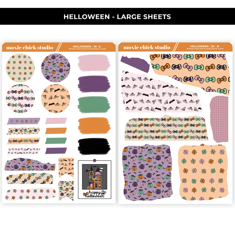 HELLOWEEN - 2  PAGE JOURNALING KIT - NEW RELEASE