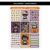 HELLOWEEN MOXIE CHICKS (HAND DRAWN) LARGE STICKER SHEETS - NEW RELEASE